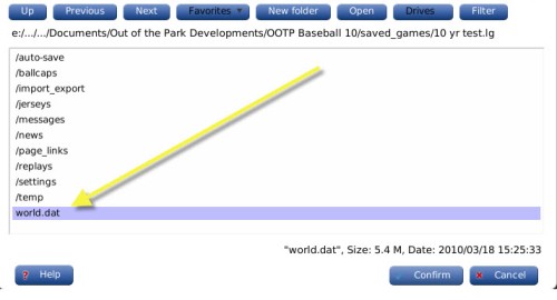 Importing a Game from a Previous Version of OOTP